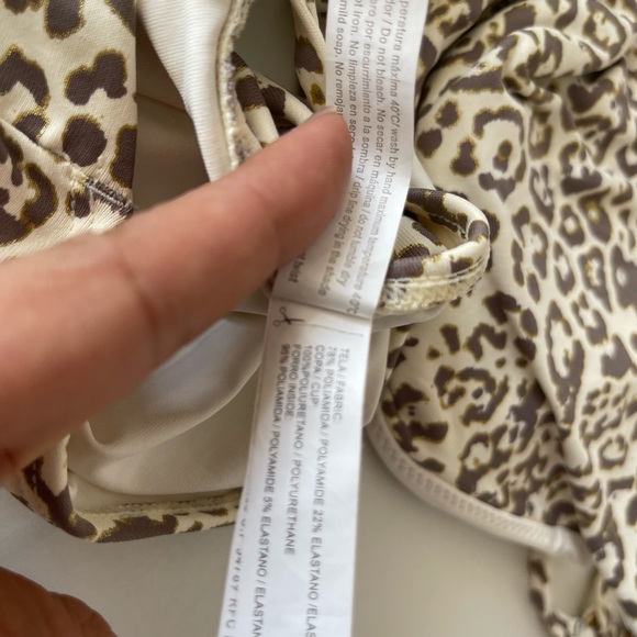 One-piece Swimsuit leopard print size M touché balneaire - Picture 10 of 11